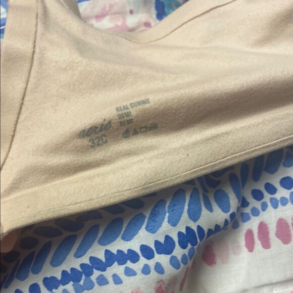 Elegant light pink Lace Bra Push Up 32C Aerie Coquette - Picture 2 of 2